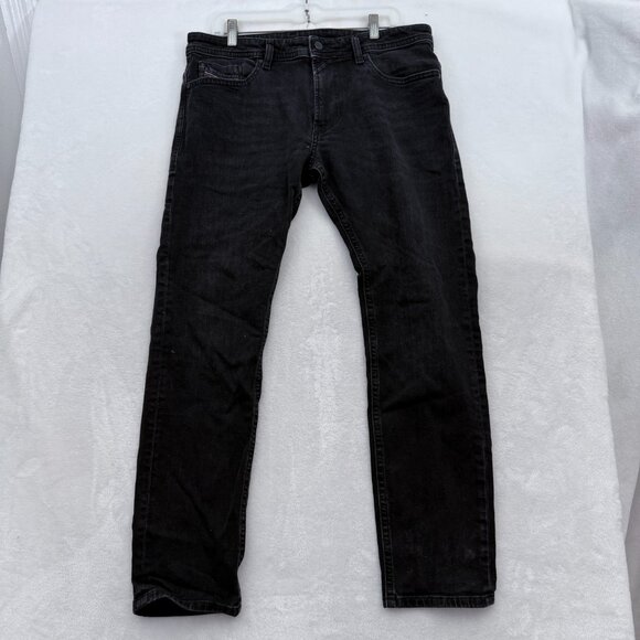 Diesel Thommer X Jeans Mens 34x30 Black Slim Skinny Stretch - Picture 1 of 14